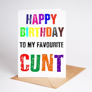 Lustige Geburtstagskarte Rude Card Bester Freund Bruder Schwester BC188