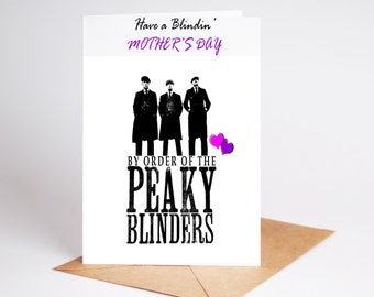 Funny Mothers Day Card Peaky Mothers Day Mum Gran Nan Card BC037