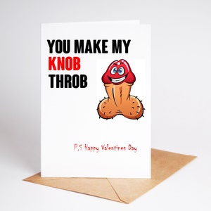 Funny Valentines Day Card Rude Card Wife Girlfriend Adult Humour BCR042