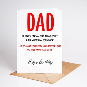 Carte d'anniversaire drôle papa beau-père impoli BC310