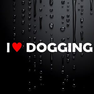Funny Car Sticker Caravan Sticker 4X4 Rude Prank Sticker I Love Dogging W075