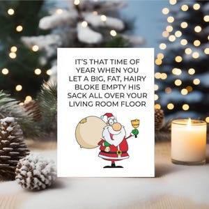 Lustige Weihnachtskarte Rude Card Bester Freund Bruder Schwester BCR318