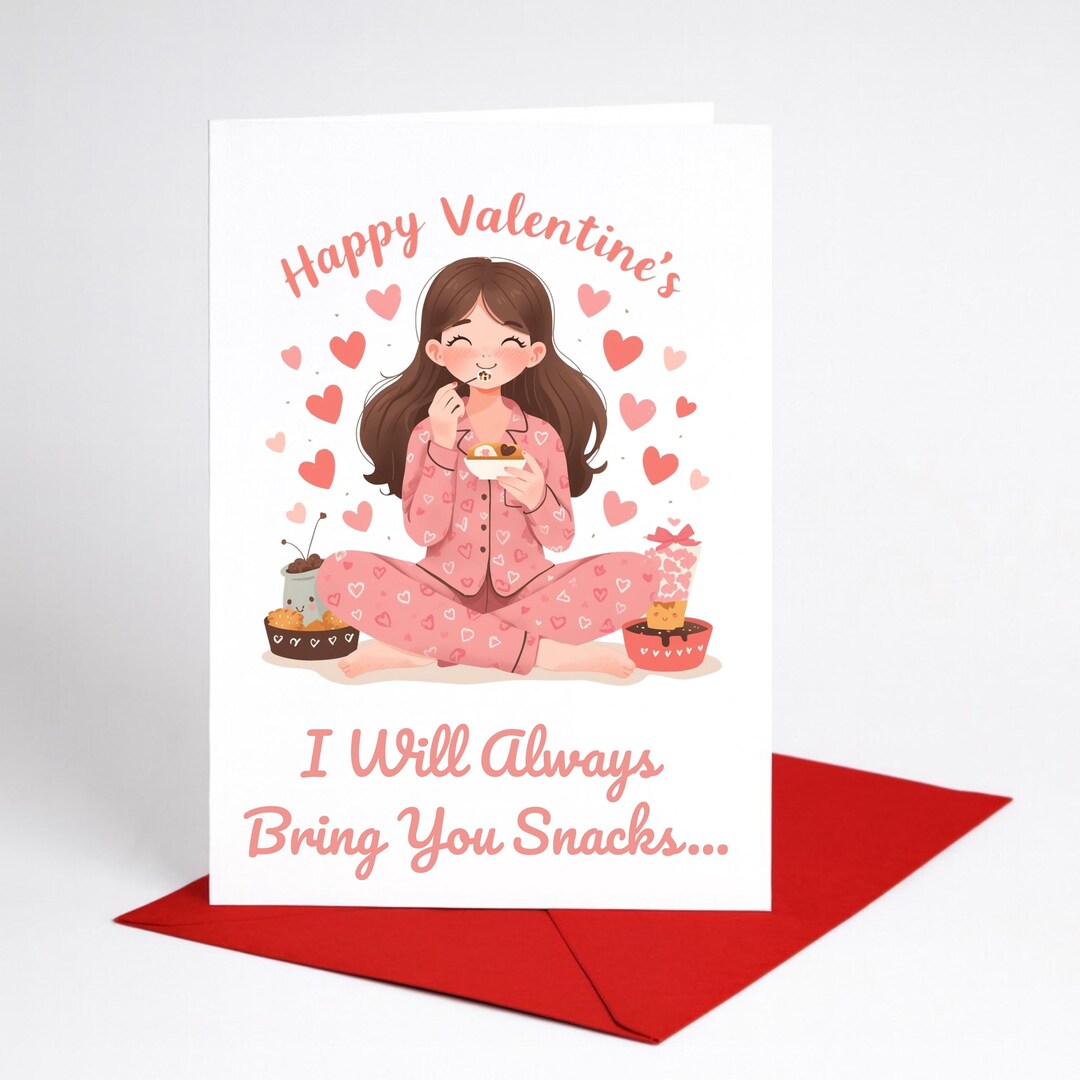 Funny Valentines Day Card Rude Snacks Husband Wife Boyfriend Girlfriend ...