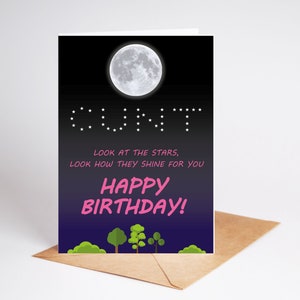 Grappige verjaardagskaart voor vrouwen Lady Best Friend Sister Rude Card BC651