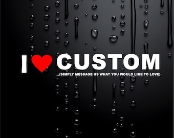 Funny Car Sticker Caravan Sticker 4X4 Rude Prank Sticker I Love Custom W080