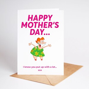 Funny Mothers Day Card Mum Mother Rude Card BC722