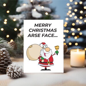 Funny Christmas Card Best Friends Brother Son Sister Rude Card BCR390