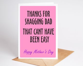 Funny Mothers Day Card Rude Card Mum Mother BC283