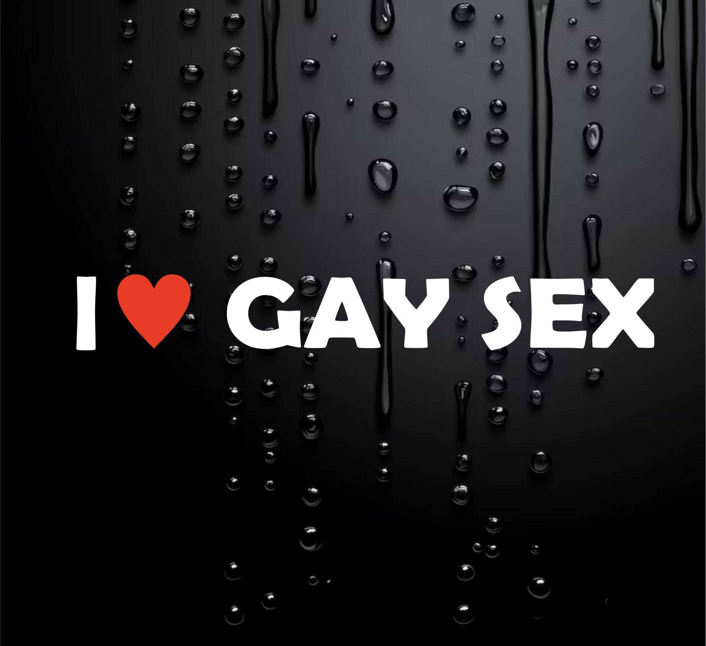 I Love Gay Sex X 4 Rude, Divertente, Adulto, Paraurti, Auto, Van - Foto 3