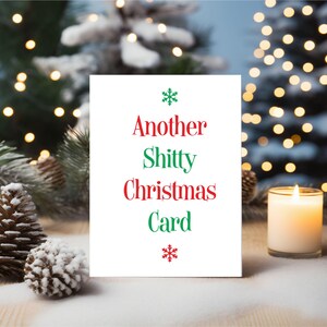 Lustige Rude Weihnachtskarte Budget Karte Bester Freund Bruder Schwester BCR250