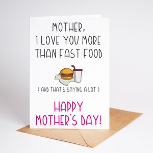 Funny Mothers Day Card Mum Mother Rude Card BC683