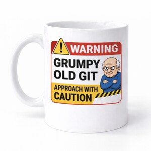 Tazza divertente, idea regalo, tazza da caffè e tè, approccio al vecchio brontolone M145