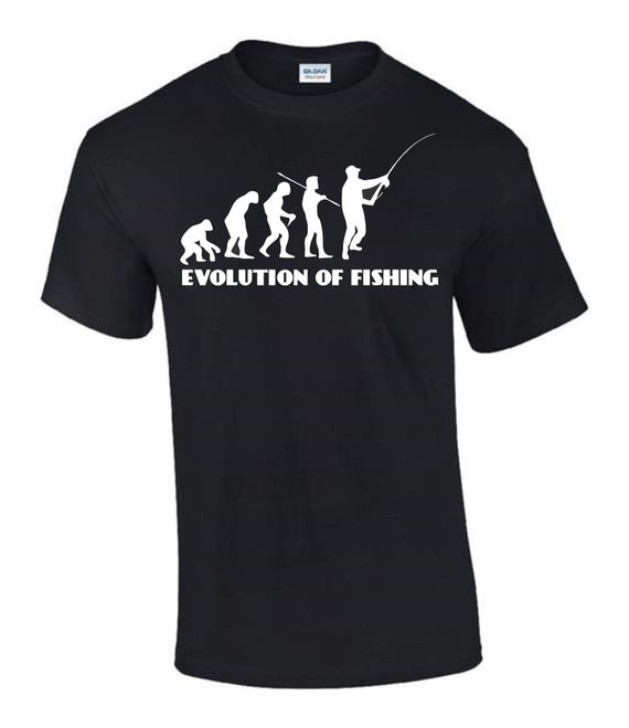 Evolution of Fishing Fisherman Carp Pike Funny Rude Mens Lady's T-shirt  T0169 -  Canada