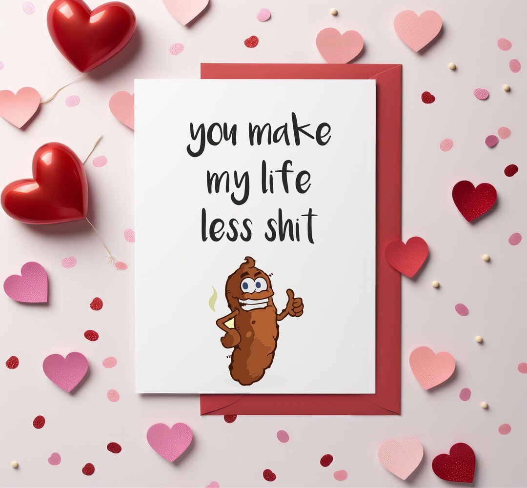 Funny Valentines Day Card Rude Card Husband Wife Boyfriend Girlfriend ...