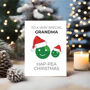 Tarjeta navideña divertida Abuela abuela Nan Gran Tarjeta grosera BCR373