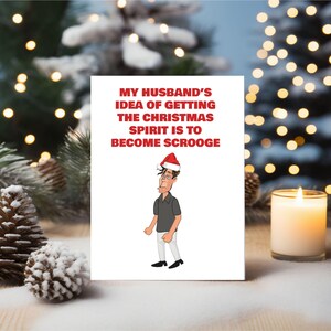 Funny Christmas Card  Wife Husband Rude Card BCR402