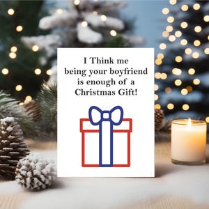 Carte de Noël drôle, petite amie, petit ami, carte LGBT grossière BCR378