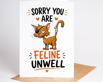 Funny Get Well Soon Card After Operation Hospital Stay BC602