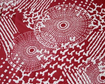 4.37 Yards of Vintage 100% Cotton Abstract Print Fabric for Sewing