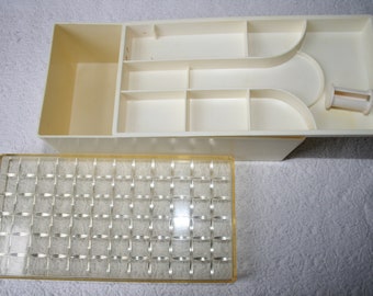 Vintage 1970s Sewing Accessories Box/Organizer