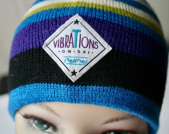 Gorro de lana Steffner unisex vintage, fabricado en Austria.