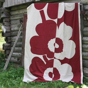 Marimekko Suur Unikko Fabric - Maija Isola Design - 2.49 Yards Cotton/Linen