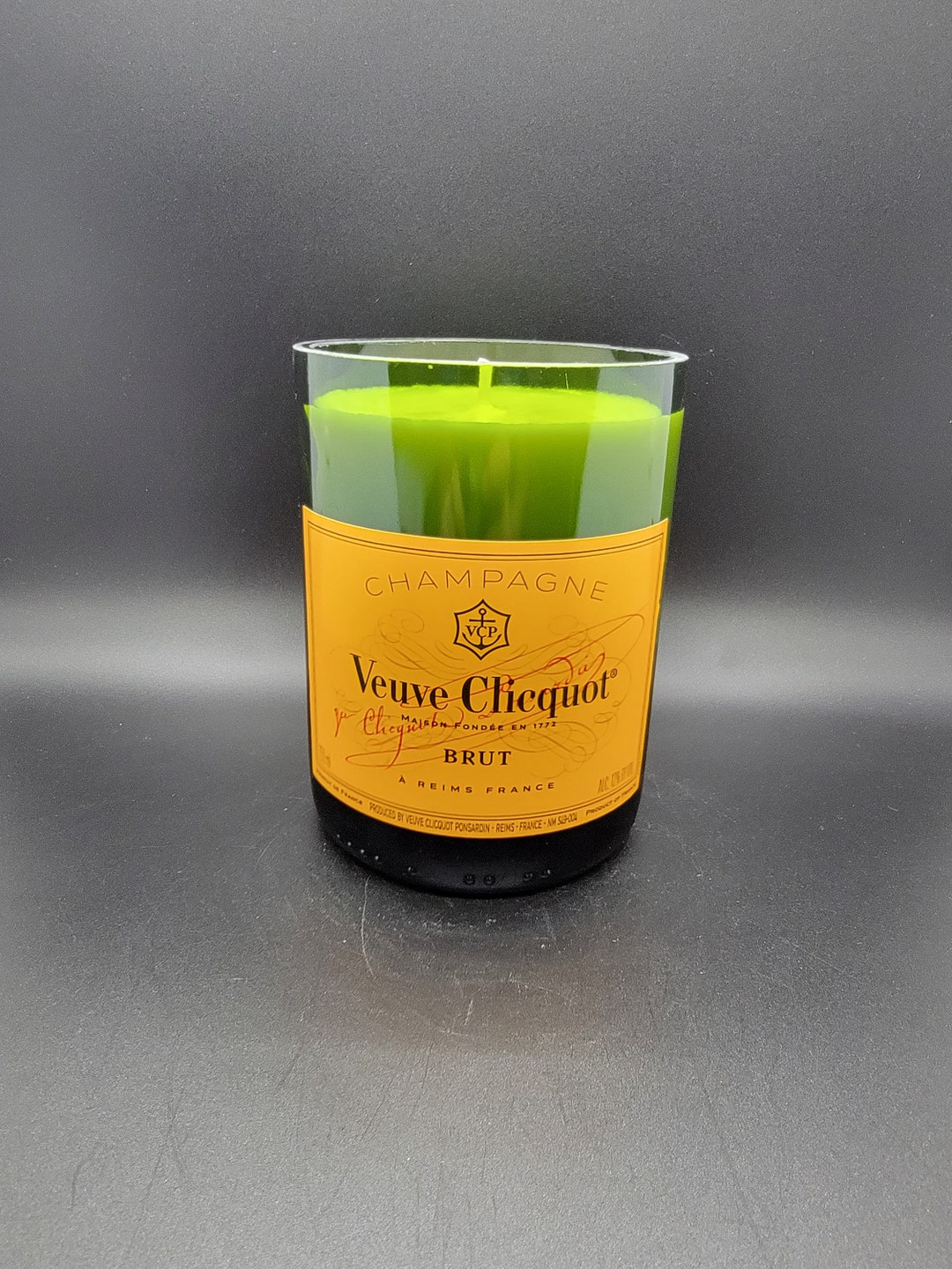 Veuve Clicquot Champagne Bottle Soy Wax Candle Etsy