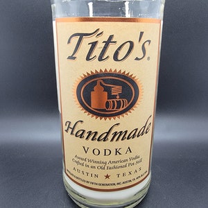 Titos 1L Vodka Bottle Soy Wax Candle