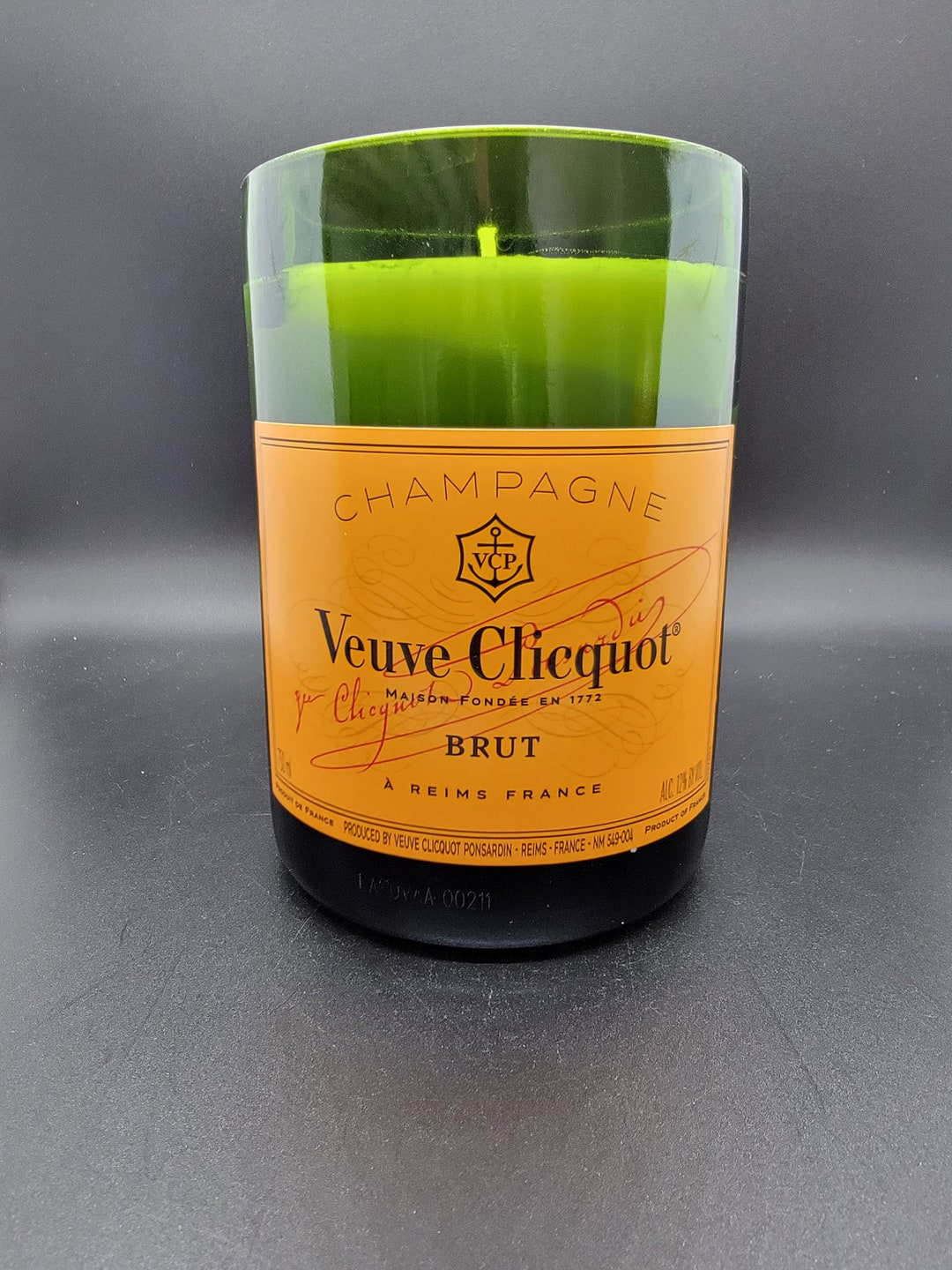 Veuve Clicquot Champagne Bottle Soy Wax Candle Etsy