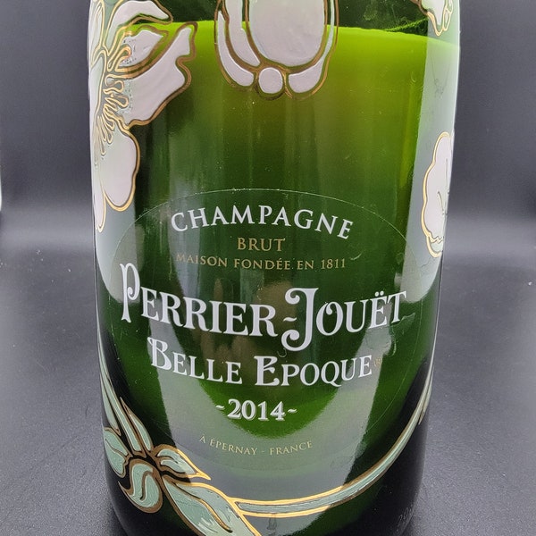 Perrier-Jouet Belle Epoque Champagne Bottle Soy Wax Candle