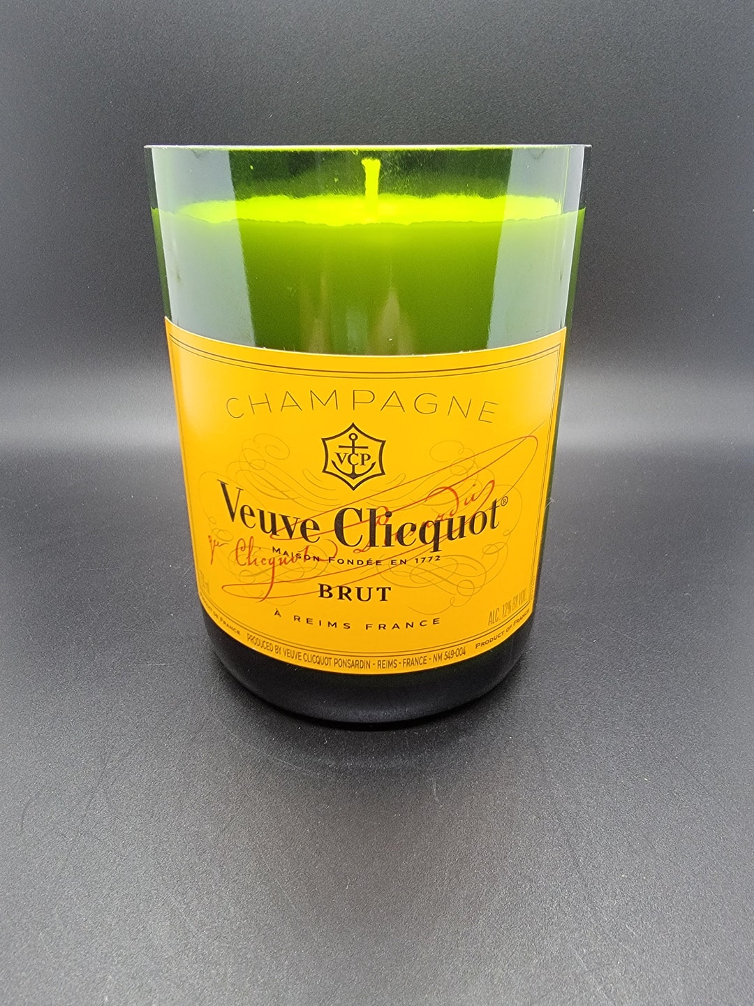 Veuve Clicquot Champagne Bottle Soy Wax Candle Etsy