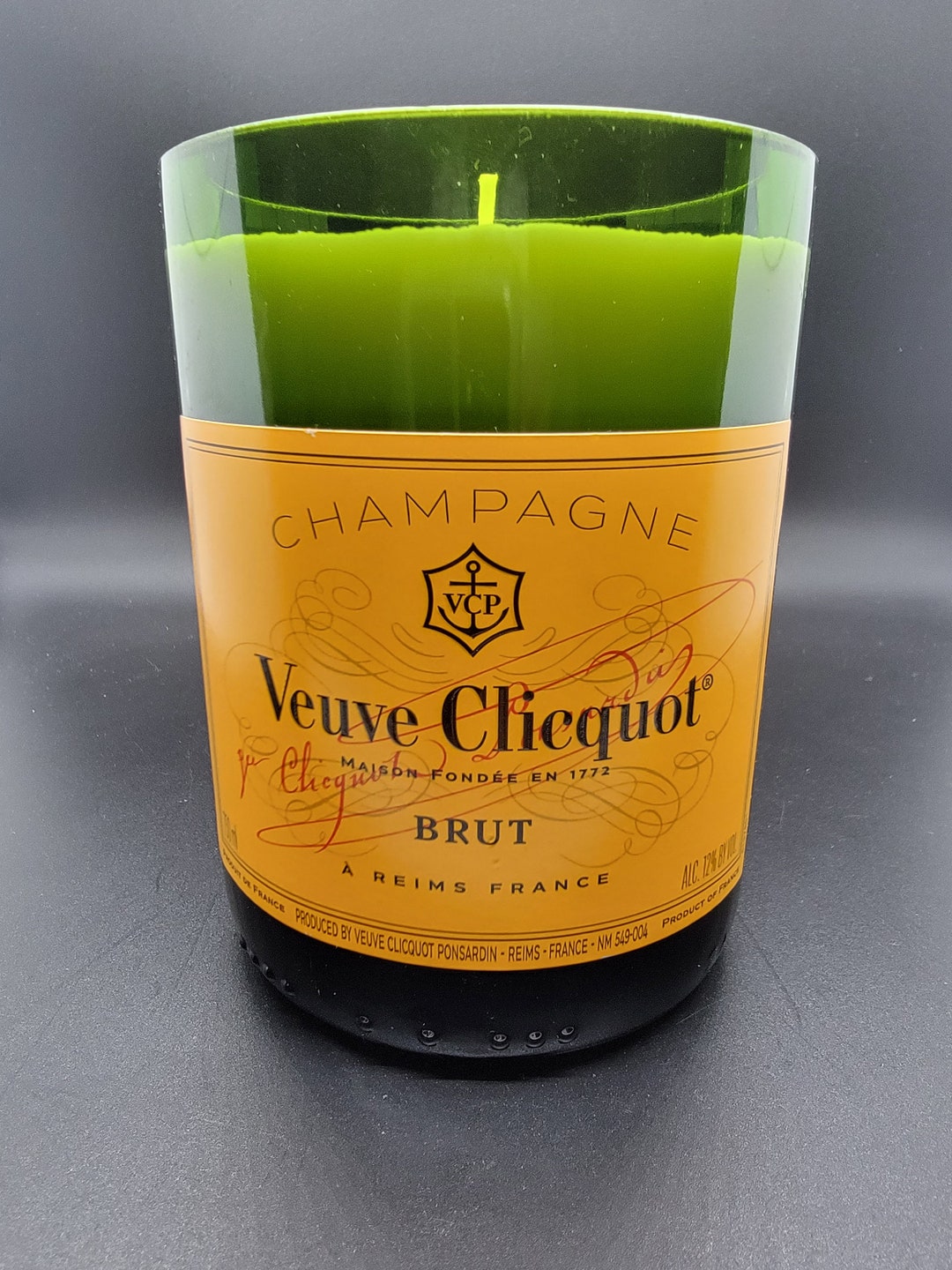 Veuve Clicquot Champagne Bottle Soy Wax Candle Etsy