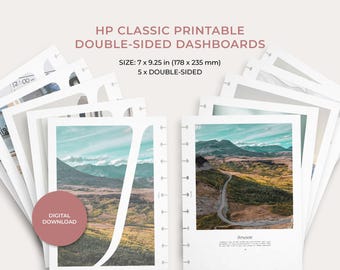 Printable Happy Planner Dashboards, HP Classic Motivational Inserts, Double-sided Printable Planner Printables, Double-sided Planner Inserts