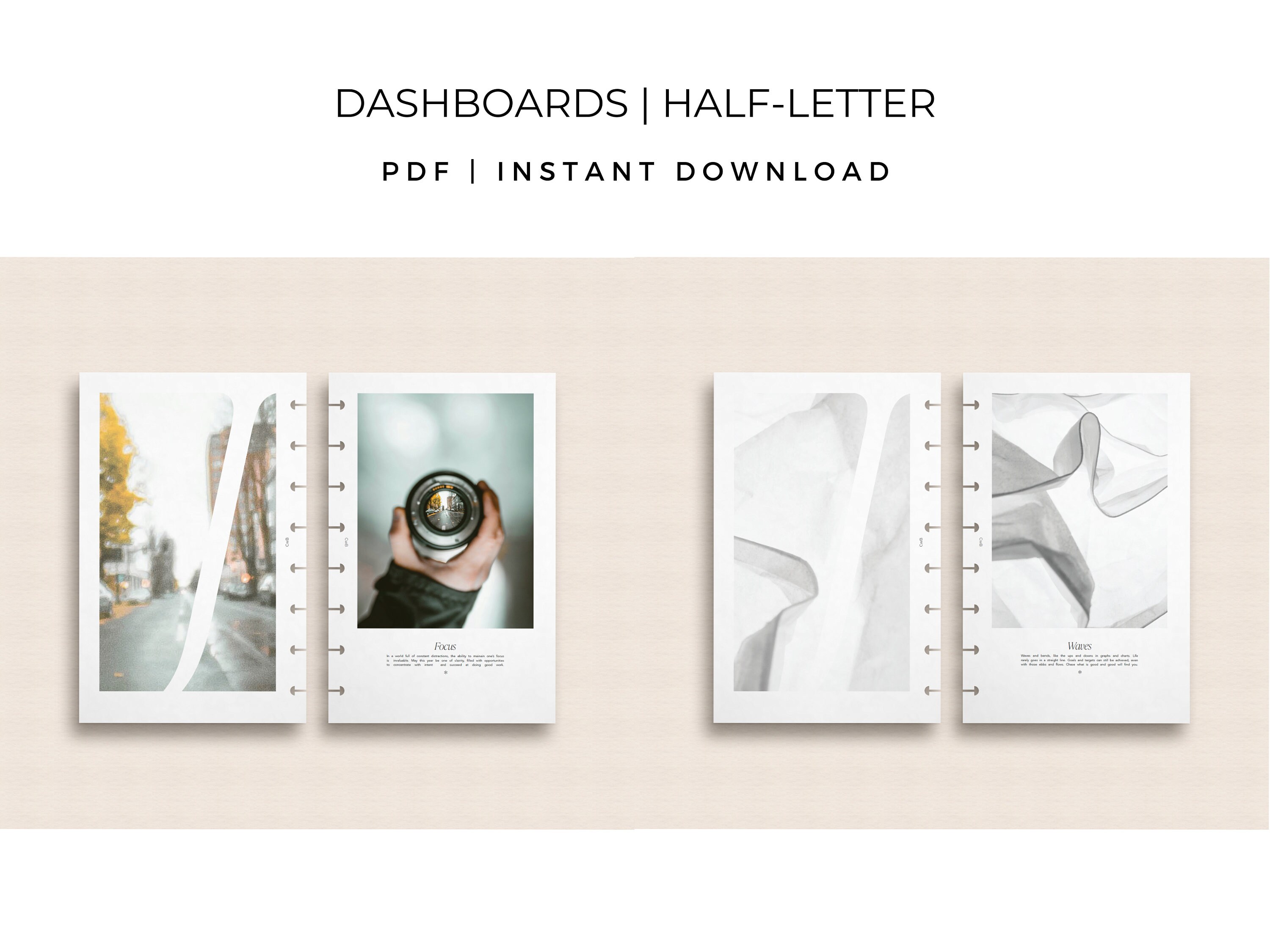Customizable Discbound Planner Inserts