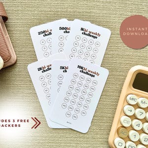 Biweekly Mini Savings Trackers Printable Savings Challenges to Save 250, 500 and 1K Free Save 2K, Save 5K & Save 10K Trackers