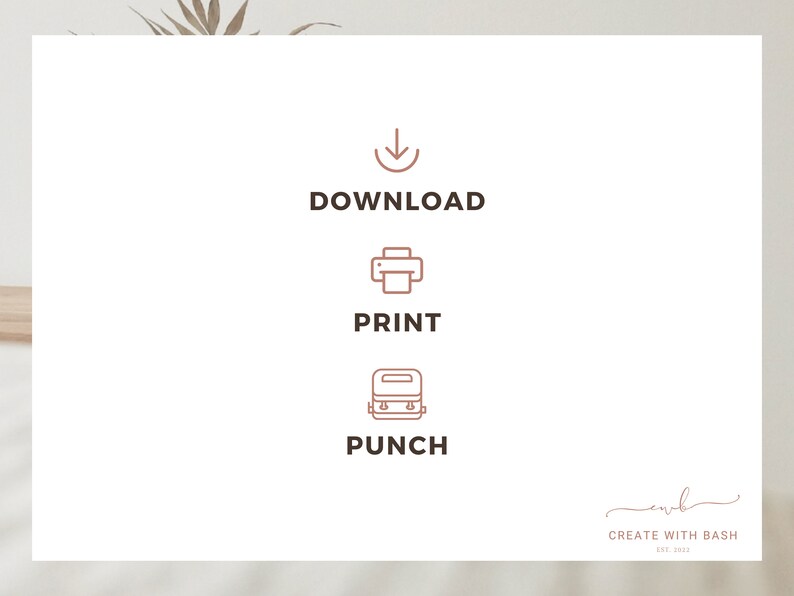 2024 Printable Planner Insert Bundle Half Letter Discbound Planner