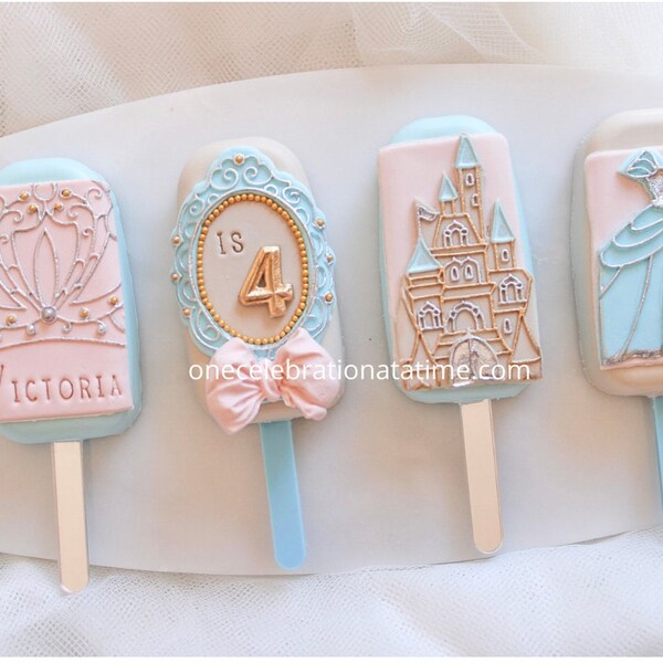 Princess Cakesicles, Customizable, Princess Themed Cakesicles, Princess Themed Treats, Party Favors, Cake Pops, Cakesicles