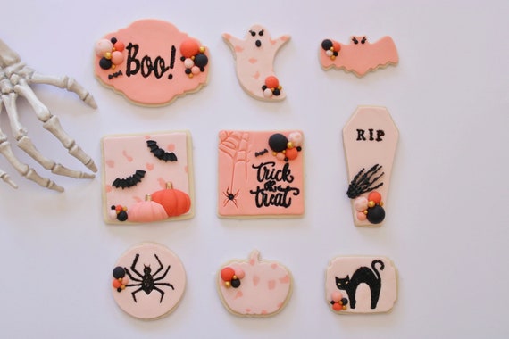 Halloween Cookie Set of 9 Sugar Cookies Halloween Cookies | Etsy