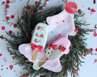 Christmas Themed Cakesicles, Cake Pops, Party Favors, Gifts