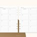 Weekly Undated Planner, A5 Printable Inserts, Week on One Pages ...