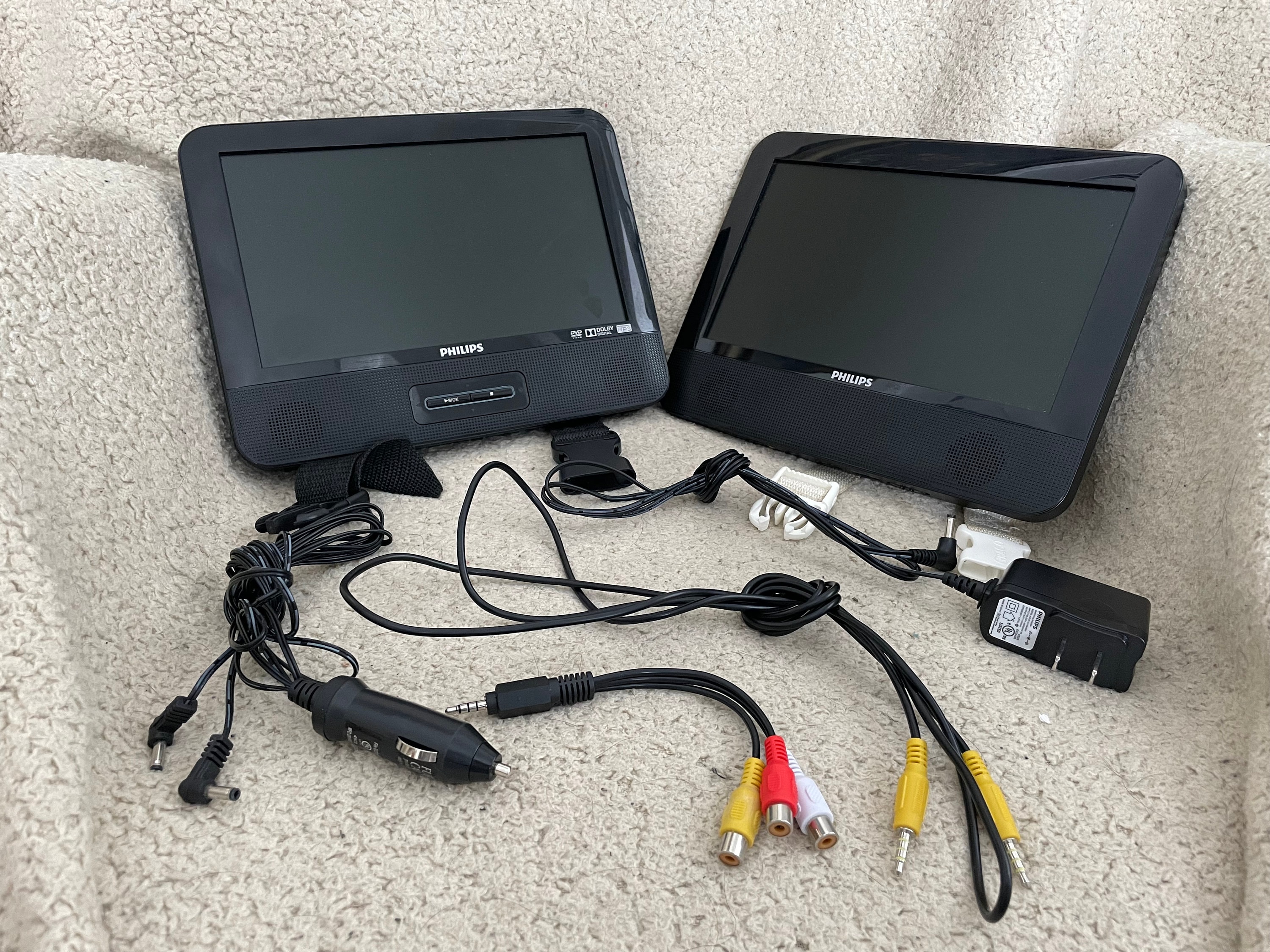 Philips Dual Screen Portable DVD Player - Etsy