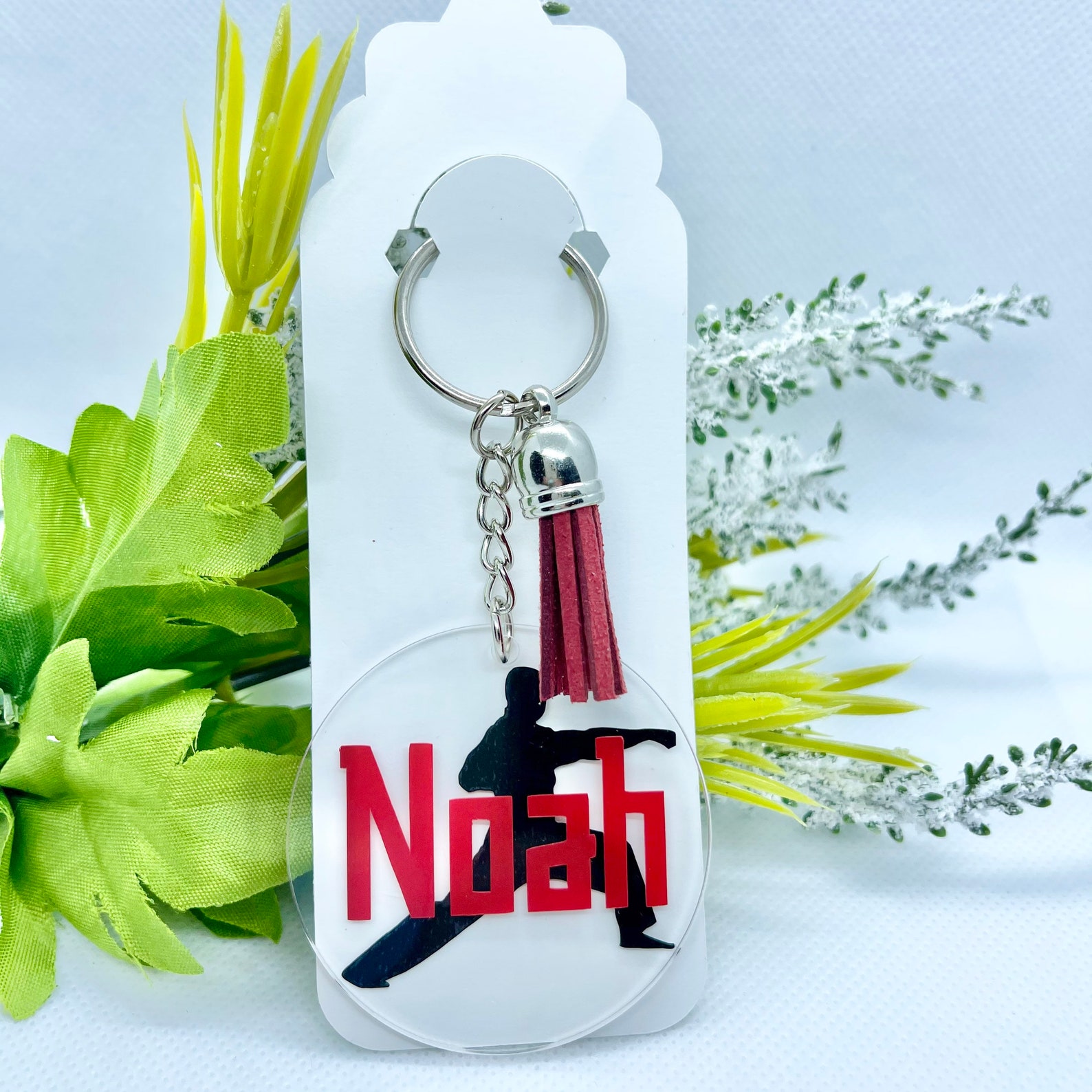 Karate Keychain Martial Arts Keychain Karate Gift Bag Tag Etsy