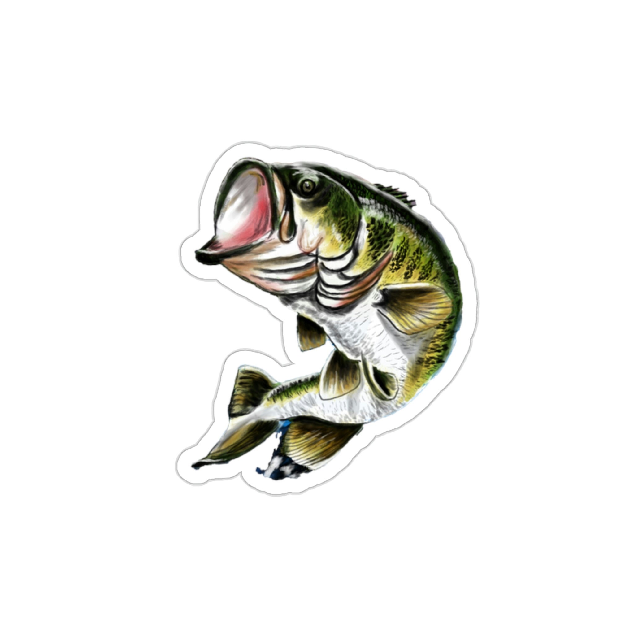 Largemouth Bass Die-Cut Stickers
