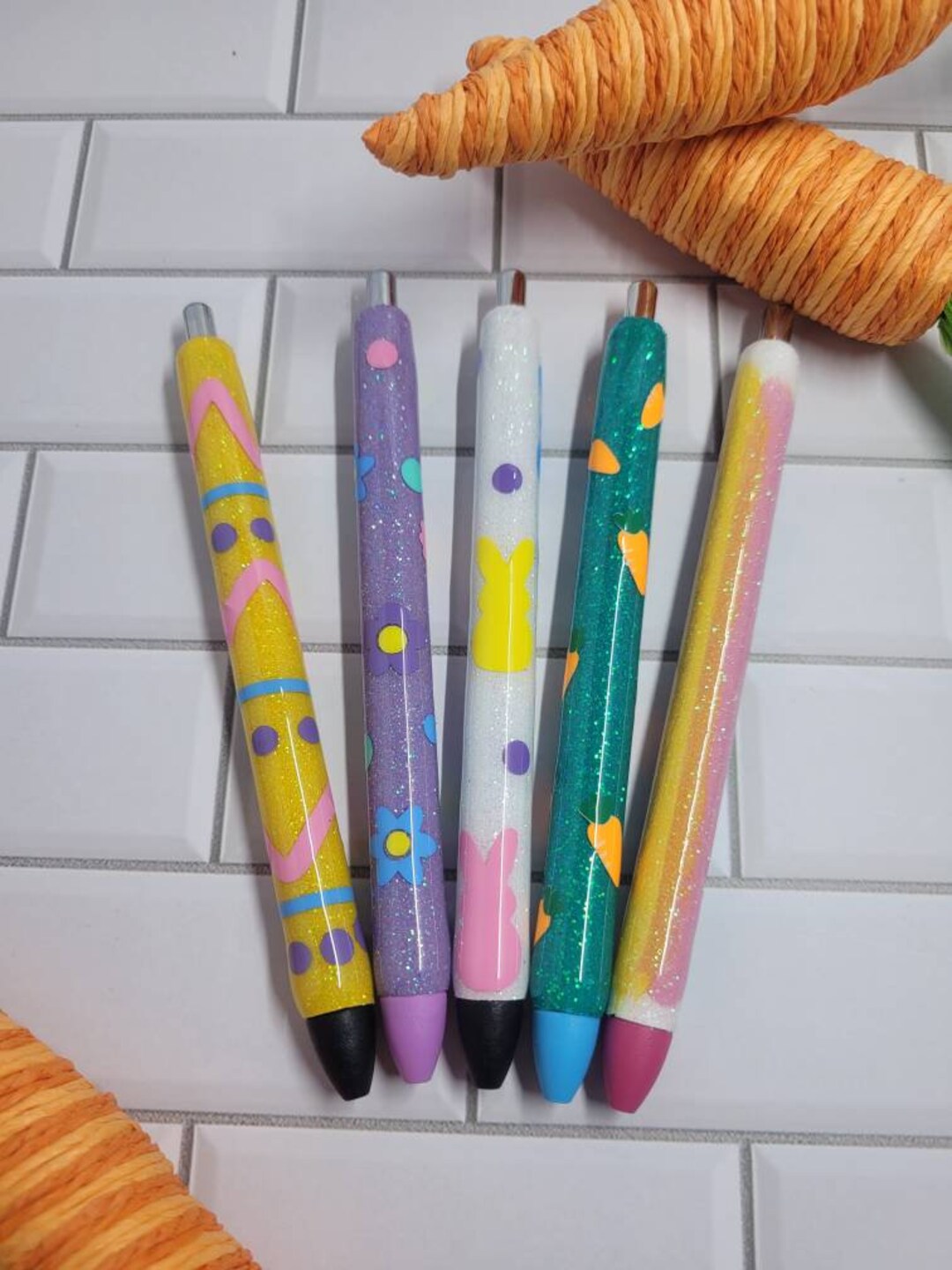 Easter Resin Pen Spring Resin Pen Bunny Pen Flower Pen - Etsy