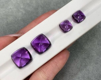 Natural Amethyst Sugarlof Pair, Amethyst Sugarloaf, Amethyst Pair, 6 MM Amethyst , 8 MM Amethyst, Amethyst Sugarloaf Cabochons, Amethyst