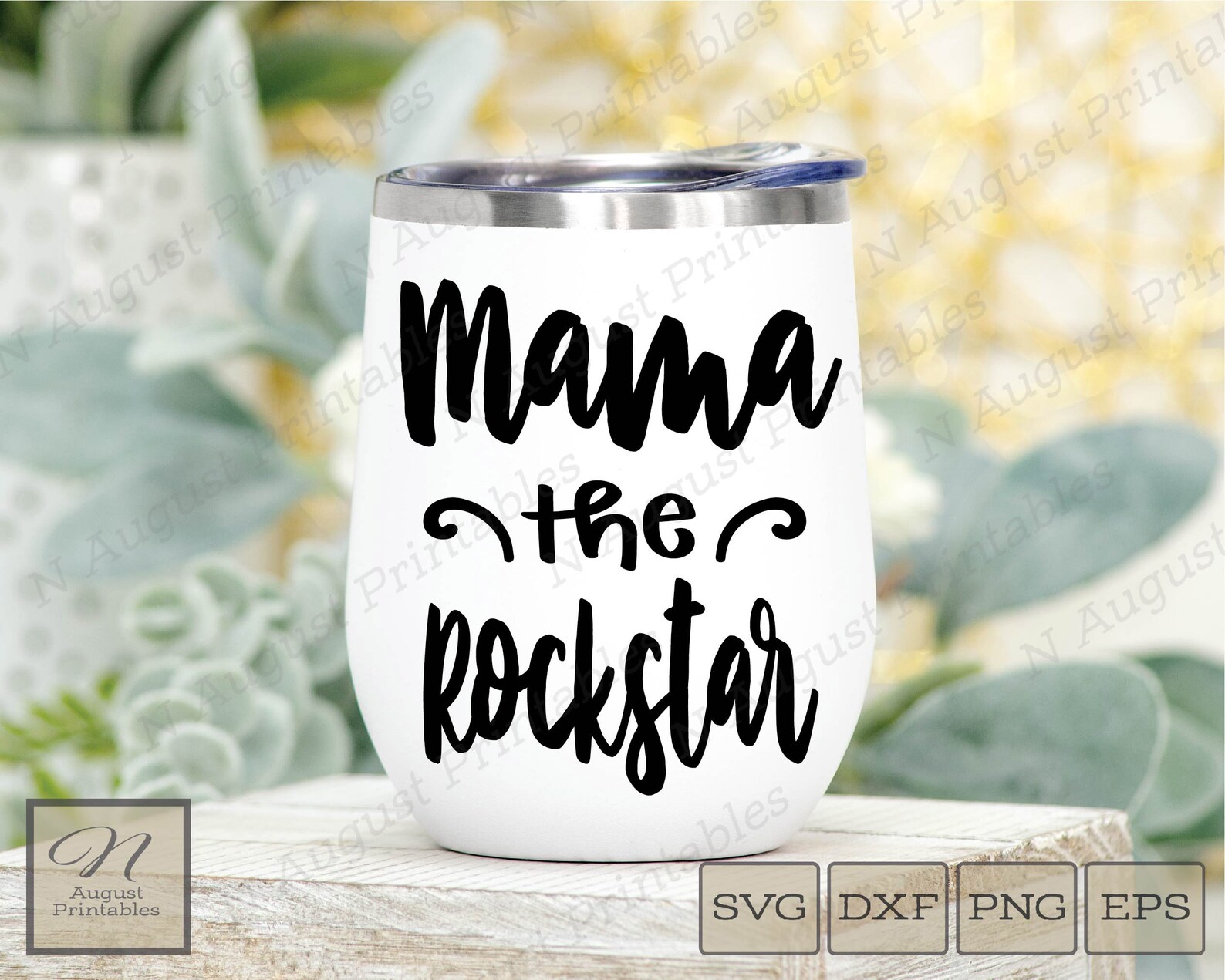 Download Cool Mom SVG Mama the Rockstar SVG Tumbler SVG Wine Svg | Etsy
