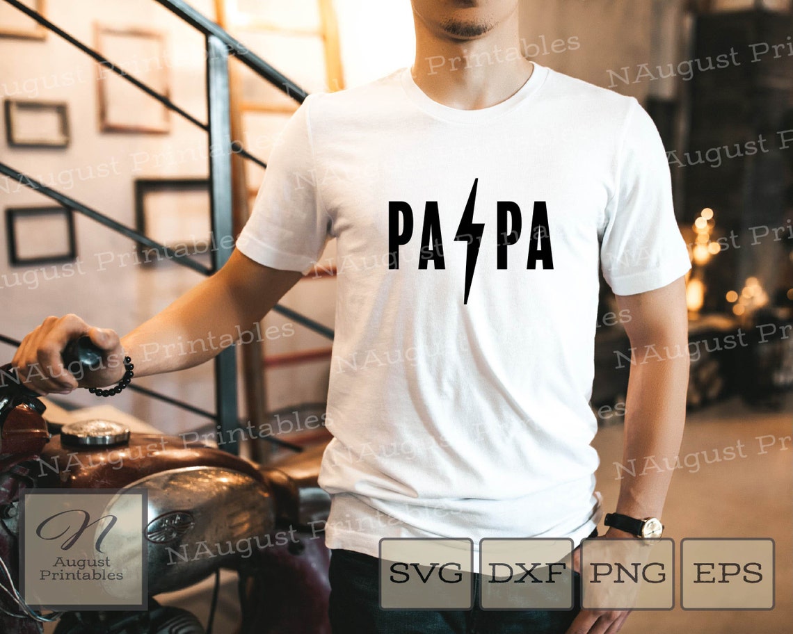 Papa SVG Rocker Style Papa SVG for Use in Cutting Machines PNG Included ...
