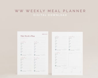 WW This Week's Plan Point Tracker Printable