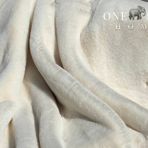 Rabbit Faux Fur Throw Sky Blue 800gram Weight Etsy