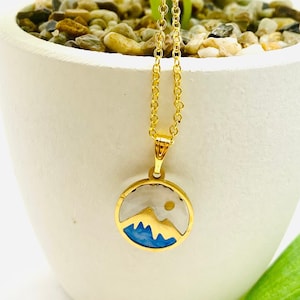 Blue Mountain Mustard Seed Small Gold Necklace, Mustard seed Faith Jewelry, Gifts for sister in Christ